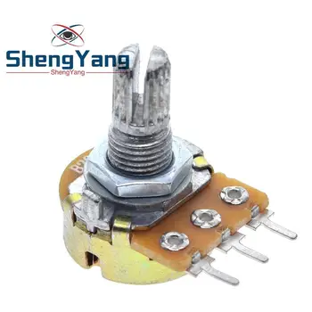 20ШТ ShengYang стерео/pa/потенциометр уплотнения WH148 B1k B2k B5k B10k B20k B50k B100k B250k B500k B1M 15 мм 3 контакта