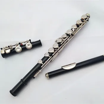 Weifang Rebon дешевая атласная черная флейта C ключом C 16 отверстиями