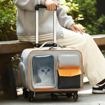 Дорожная Переноска для кошек, Большой Вместительный чемодан через плечо, Дышащая Переноска для кошек, Переносная сумка Ita, Porta Gato, Рюкзак для домашних животных.